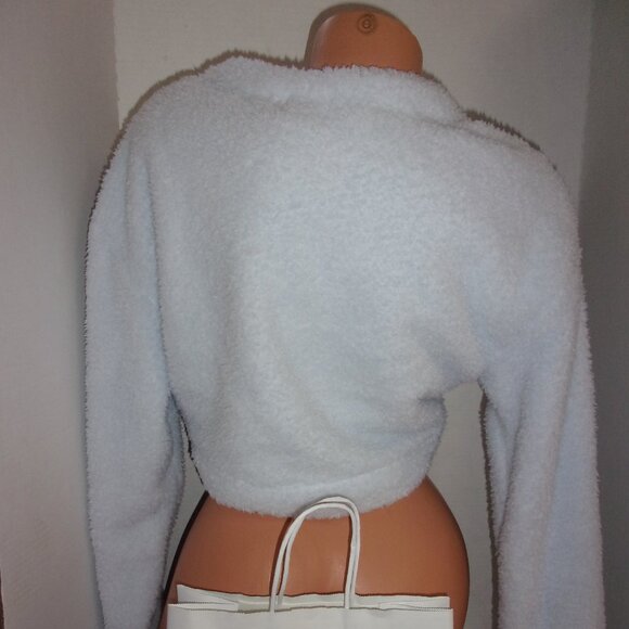 PINK Victoria's Secret Crop Teddy Jacket Cozy - Plush - Picture 3 of 3